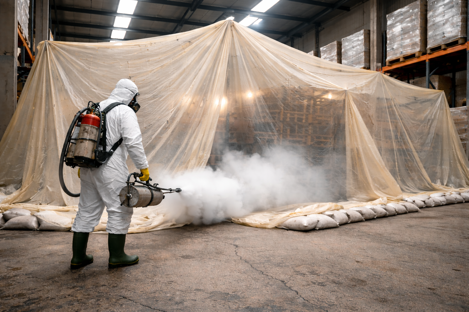 Fumigation sous Bâches